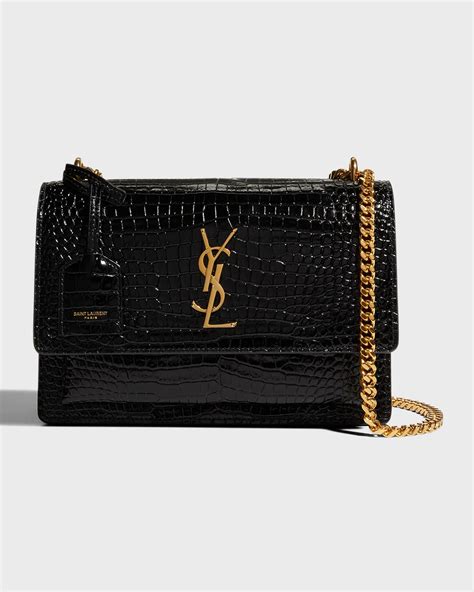 ysl bag kaia|YSL croc embossed bag.